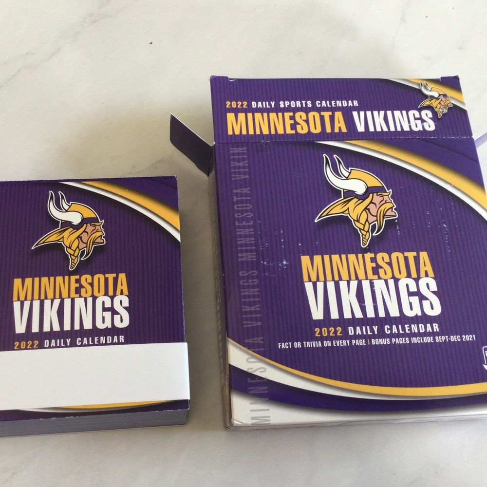 Minnesota Vikings 2022 Daily Sports Calendar for Desktop